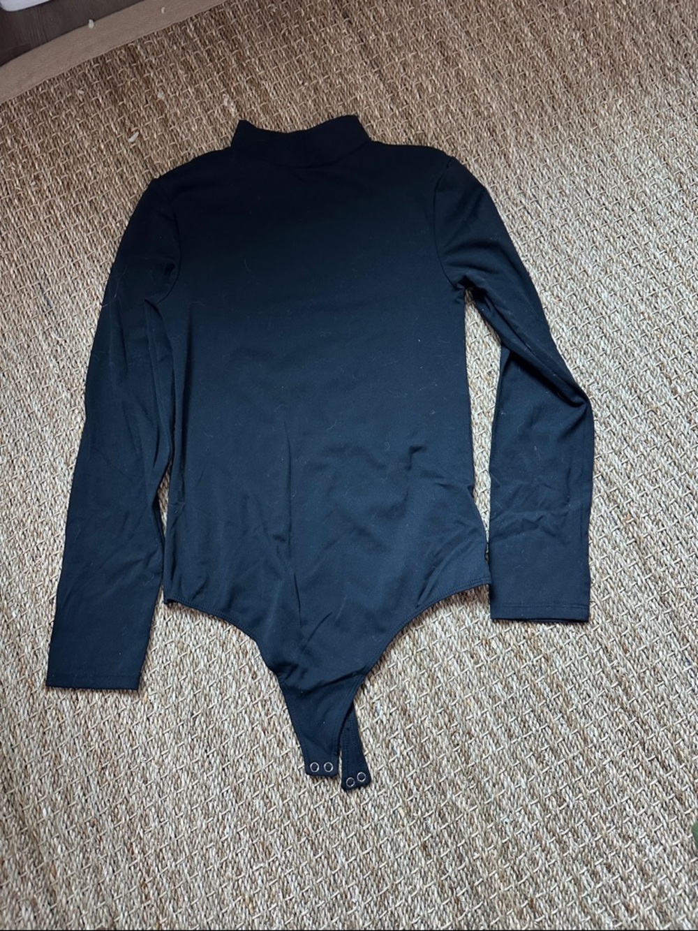 ambition Black Long Sleeve Mock Neck Bodysuit